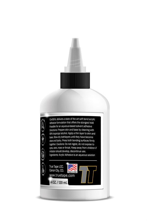 True Tape ConSEAL Soft-Bond Adhesive Protez Saç Yapıştırıcısı 4 FL OZ (120ML)