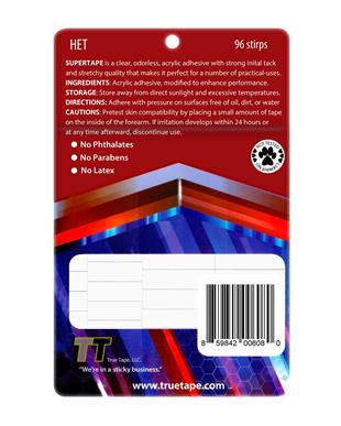 True Tape Super Hair Extension Tape - Bant Kaynak Bandı (4 cm x 0,8 cm) 96 Adet