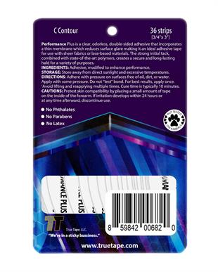 True Tape Performance Plus Protez Saç Bandı Oval (C - 2,0cm x 7.5cm) 36 Adet