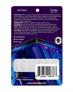 True Tape Performance Plus Protez Saç Bandı Oval (AA - 2,0cm x 7.5cm) 36 Adet