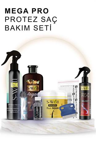 MEGA PRO Protez Saç Bakım Seti | 8 in 1