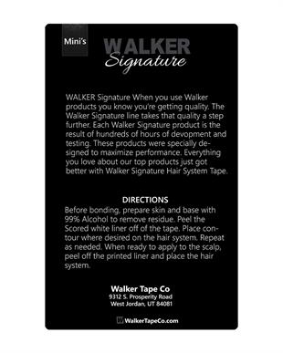 Walker Signature Tape Minis Protez Saç Bandı Oval 3/4″ x 3″ (1,90 x 7,62 cm)
