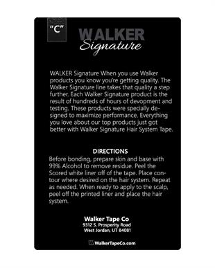 Walker Signature Tape Protez Saç Bandı Oval (C - 2.0cm x 7.5cm) 36 Adet