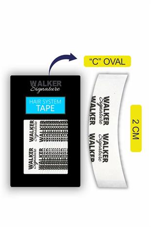 Walker Signature Tape Protez Saç Bandı Oval (C - 2.0cm x 7.5cm) 36 Adet