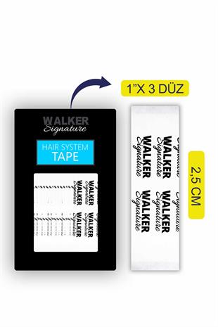 Walker Signature Tape Protez Saç Bandı Düz (1 x 3 - 2.5cm x 7.5cm) 36 Adet