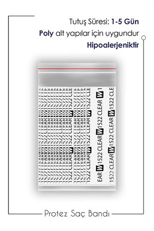 Walker Tape 1522 Clear™ Protez Saç Bandı Düz 1