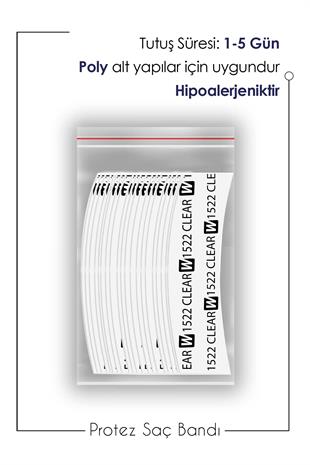 Walker Tape 1522 Clear™ Protez Saç Bandı Oval 