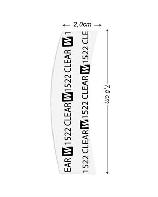 Walker Tape 1522 Clear™ Protez Saç Bandı Oval 