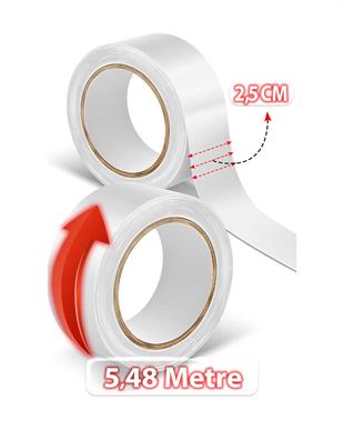 Walker Tape Base Tape Protez Saç Poly Tamir Bandı 1 x 6 Yds (2,5 Cm x 5.4M)