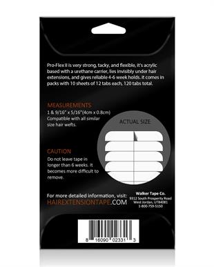 Walker Tape Beautify Pro-Flex II Hair Extension - Bant Kaynak Bandı (4 cm x 0,8 cm) 120 Adet