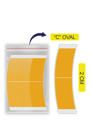 Walker Tape German Brown™ Tape Protez Saç Bandı Oval 