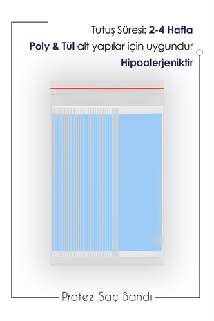 Walker Tape Lace Front™ Protez Saç Bandı Düz 1″ x 3″ (2,5 x 7,5 cm) 36 Adet