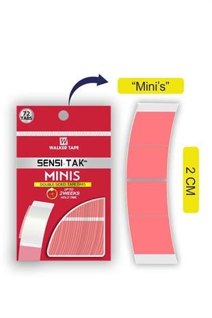Walker Tape Sensi Tak™ Minis Protez Saç Bandı Oval (2,0cm x 7,5cm) 72 Adet