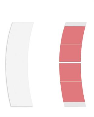 Walker Tape Sensi Tak™ Minis Protez Saç Bandı Oval (2,0cm x 7,5cm) 72 Adet