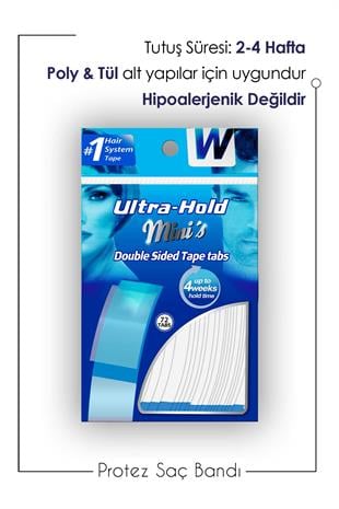 Walker Tape Ultra Hold Minis Protez Saç Bandı 3/4″ x 3″ (1,90 x 7,62 cm)
