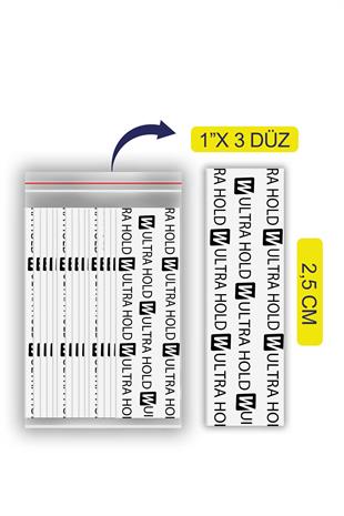 Walker Tape Ultra Hold™ Tape Protez Saç Bandı Düz (1 x 3 - 2.5cm x 7,5cm) 36 Adet