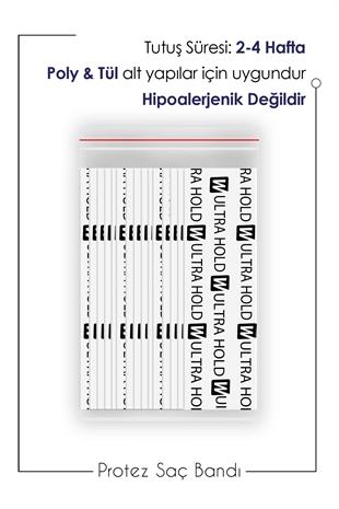 Walker Tape Ultra Hold™ Tape Protez Saç Bandı Düz (1 x 3 - 2.5cm x 7,5cm) 36 Adet