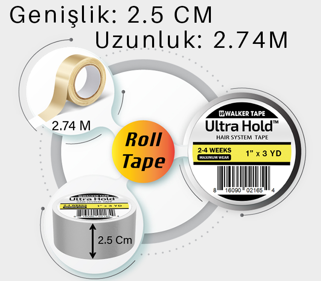 Walker Tape | ULTRA HOLD® STRAİGHT STRİP 36 PC Bag