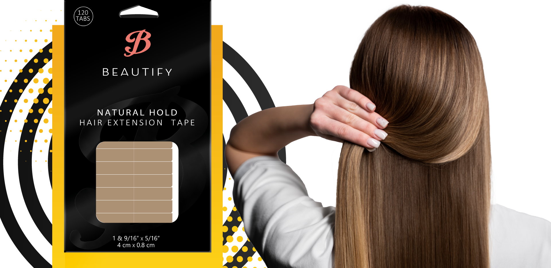 Walker Tape | Natural Hold Hair Extensions Tape Tabs 120 Piece