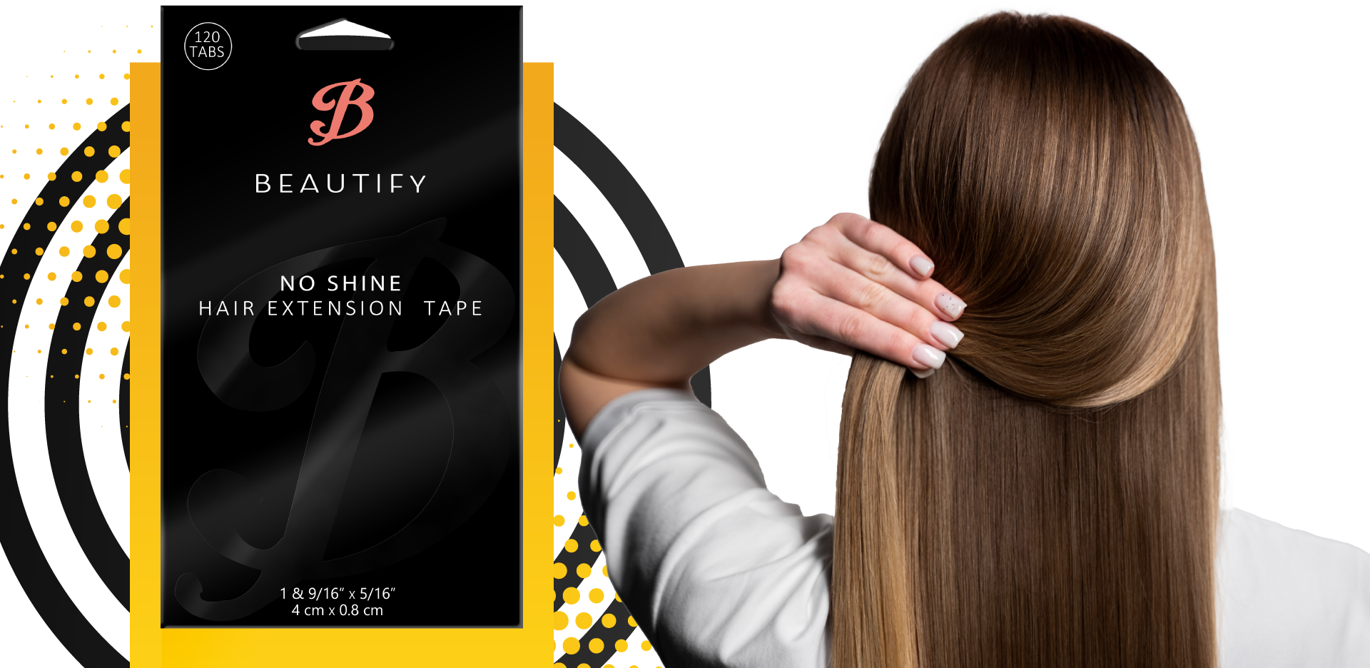 Walker Tape | No-Shine Hair Extensions Tape Tabs 120 Piece