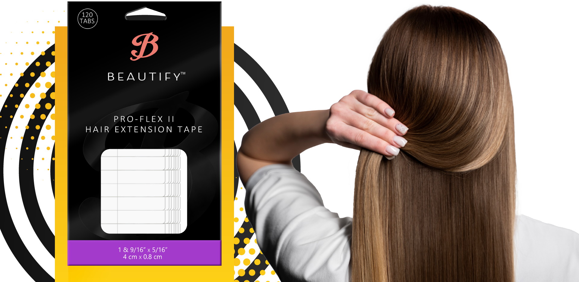 Walker Tape | Hair Extensions Tape Tabs 120 Piece