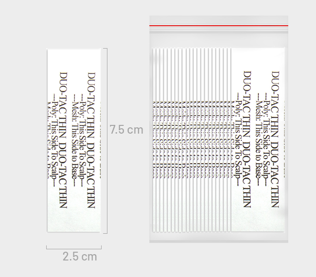 Walker Tape | DUO-TAC® Thin Straight Strip 36 PC Bag
