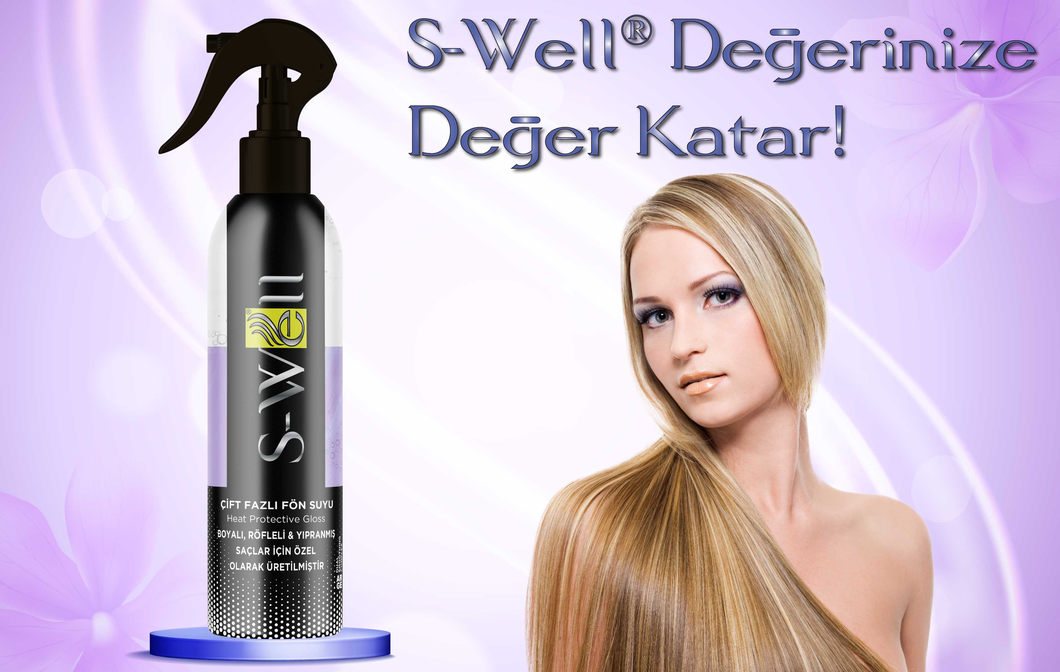 S-Well® Çift Fazlı Mor Fön Suyu ile Saçlarınız daima güçlü ve sağlıklı olsun