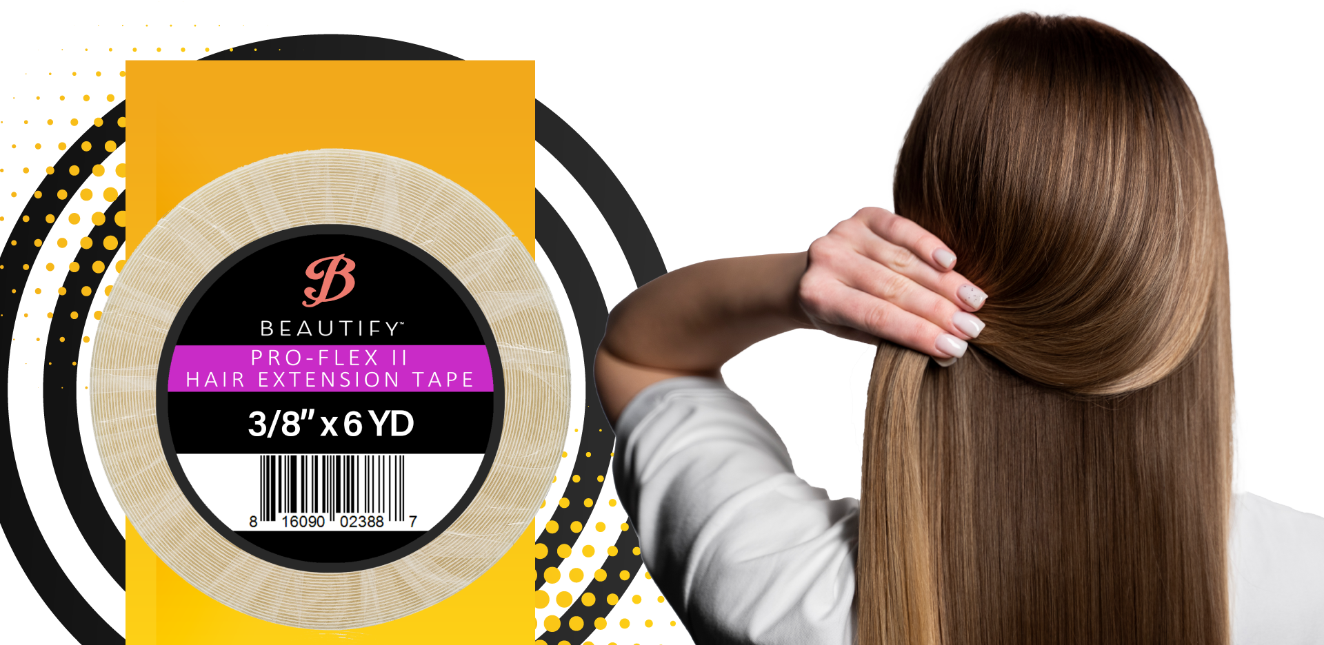 Walker Tape | Pro-Flex II  Hair Extensions Tape Tabs 120 Piece