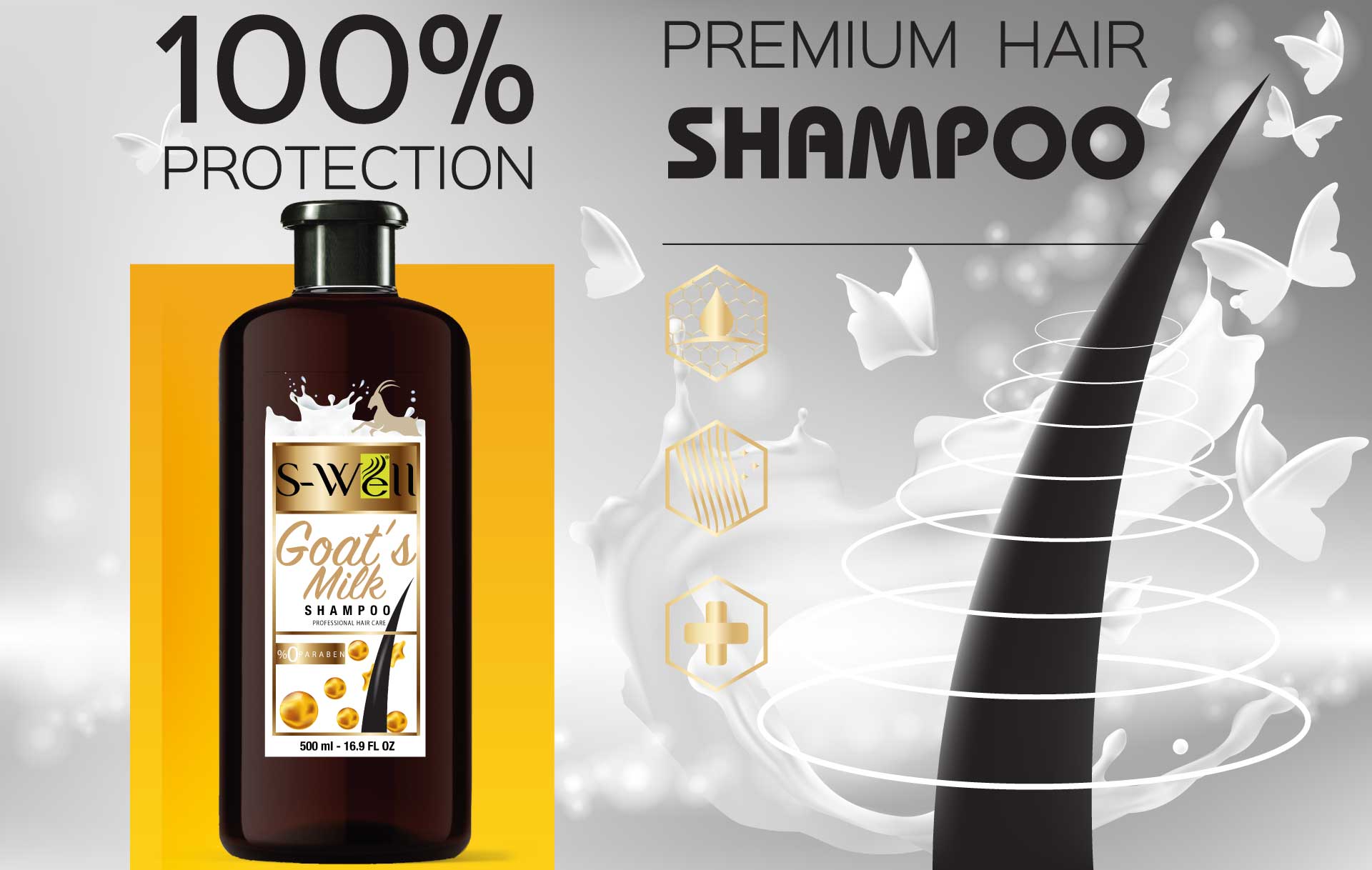 S-Well® Keçi Sütü Şampuan ile Saçlarınız daima güçlü ve sağlıklı olsun