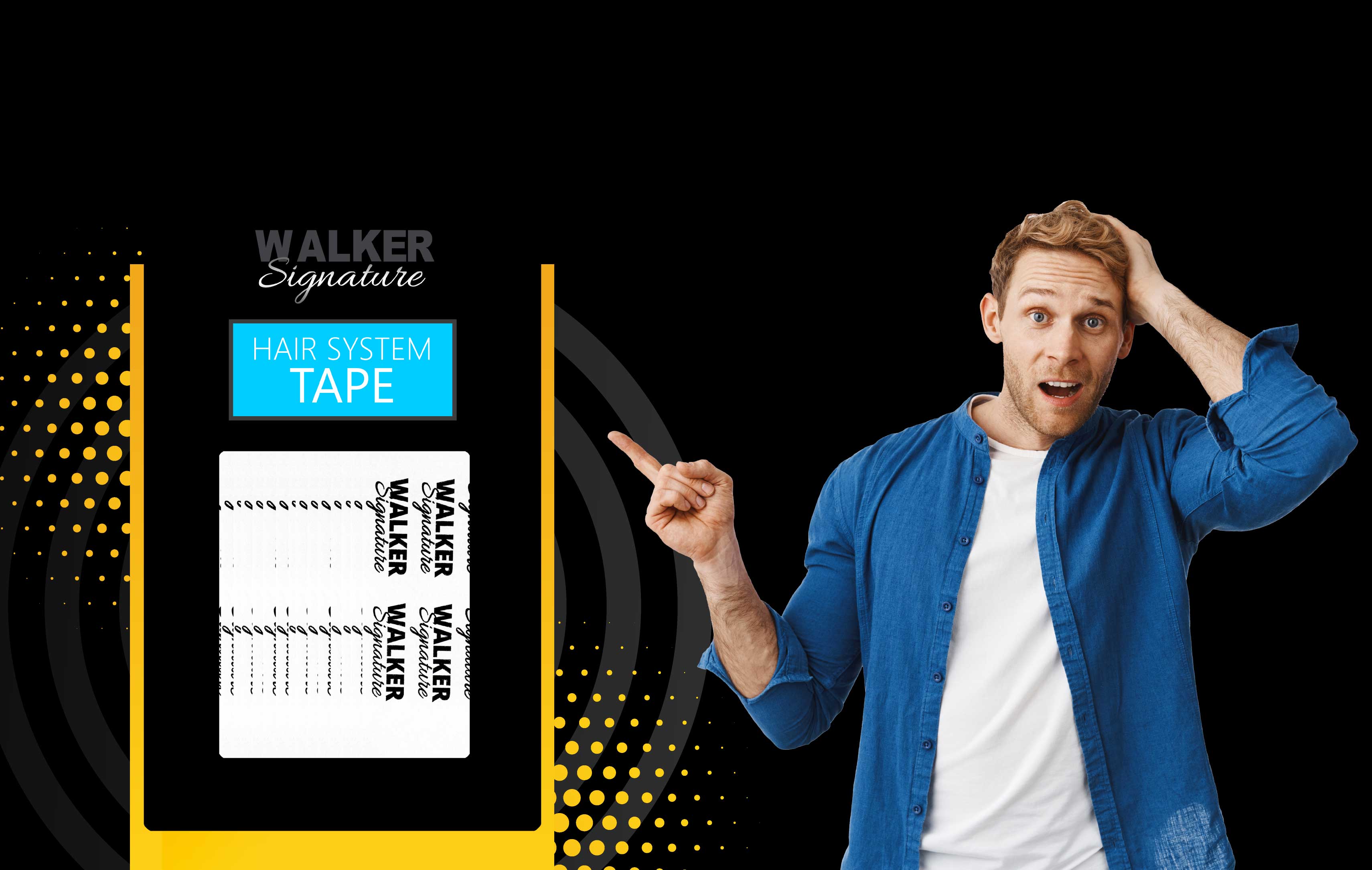 Walker Tape | Signature Tape® Protez Saç Bandı Düz - 36 Adet