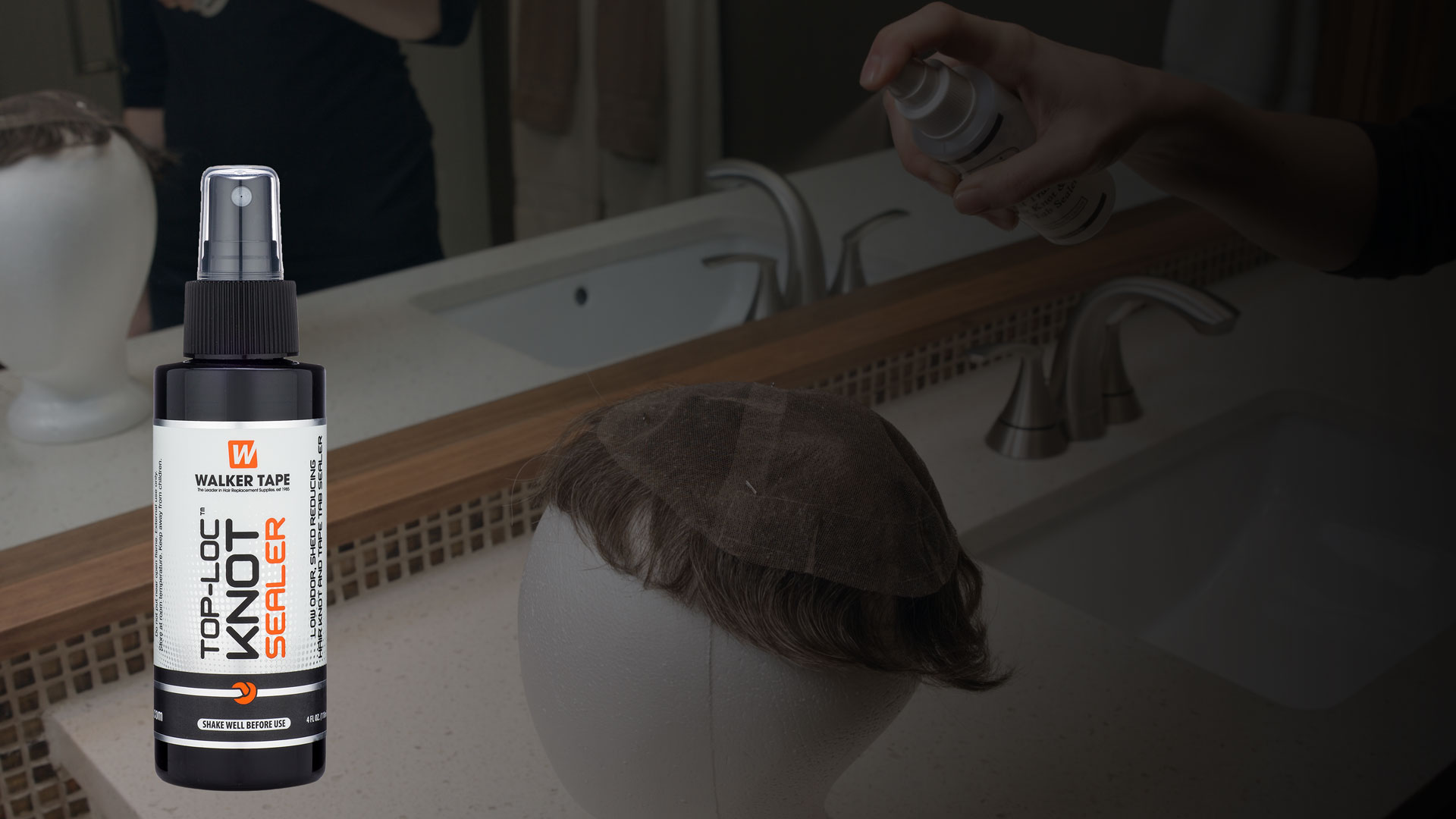 True Tape | Top-Loc™ SEALER | Düğüm Tutucu Sprey | Protez Saçlarınızın Dökülmesinin Karşısını Alın.