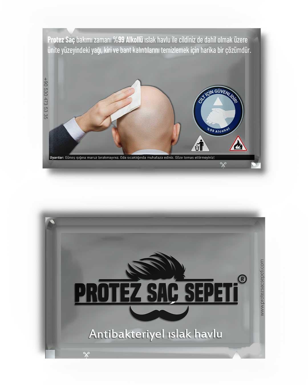 Protez Saç SepetiProtez Saç ve Cilt Temizliği İçin %99 İzopropil Alkollü Islak Havlu 10 Adet Protez Saç ve Cilt Temizliği için %99 İzopropil Alkollü Islak Havlu 10 Adet