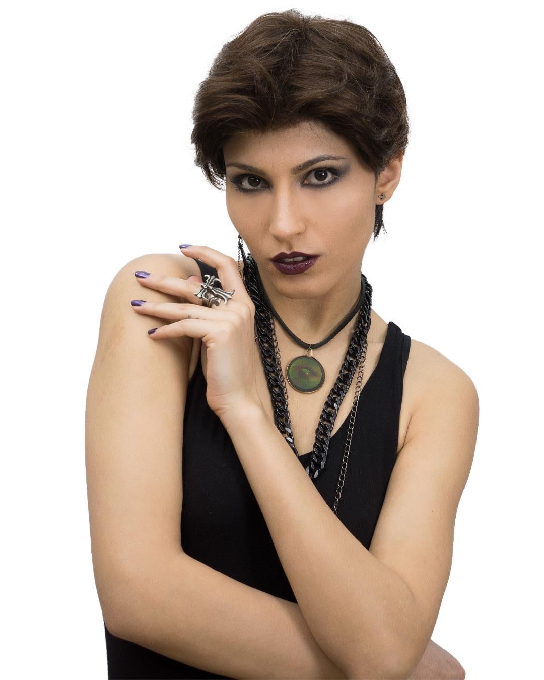 S-Well®Pixie Kadın Kısa Medikal Peruk S‑Well Pixie Kısa Medikal Peruk – Nefes Alan Tül Taban ve Natural Renk