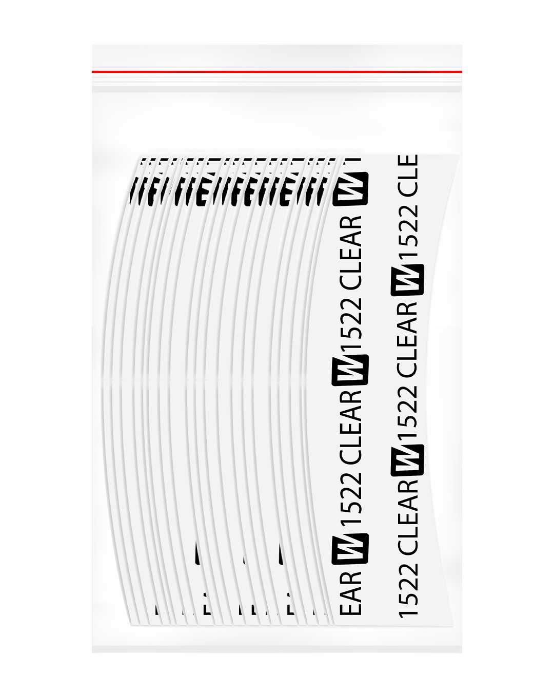 Walker Tape 1522 Clear Mini's™ Protez Saç Bandı Oval 3/4″ x 3″ (1,90 x 7,62 cm) 72 Adet