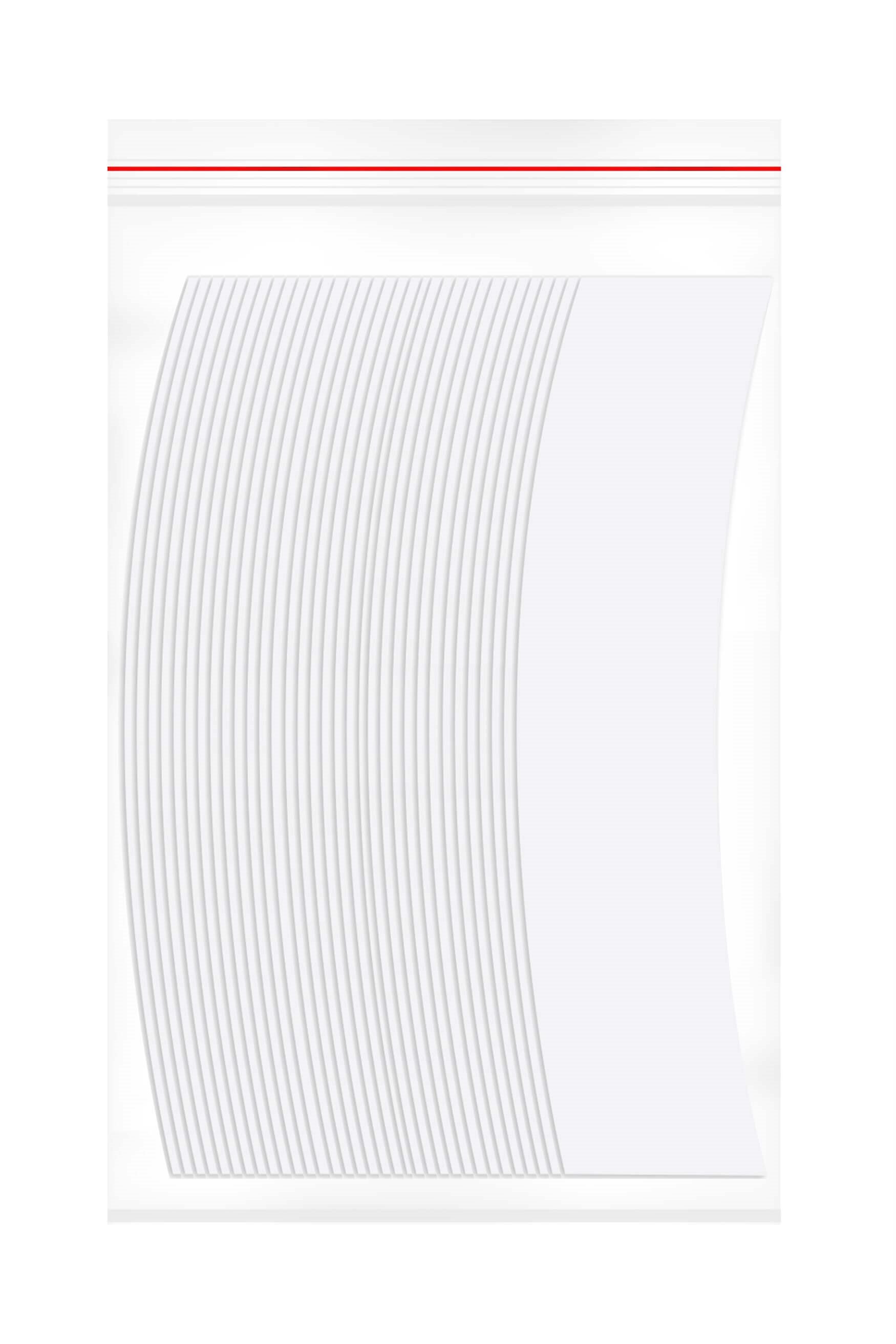 Lace Front Muadili Protez Saç Bandı Oval ″C″ (2,0 x 7,5 cm) 36 Adet