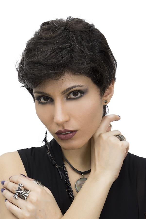S-Well®Pixie Kadın Kısa Medikal Peruk S-Well Pixie Kadın Kısa Medikal Peruk Modeli Doğal Renk %5 Kırçıllı