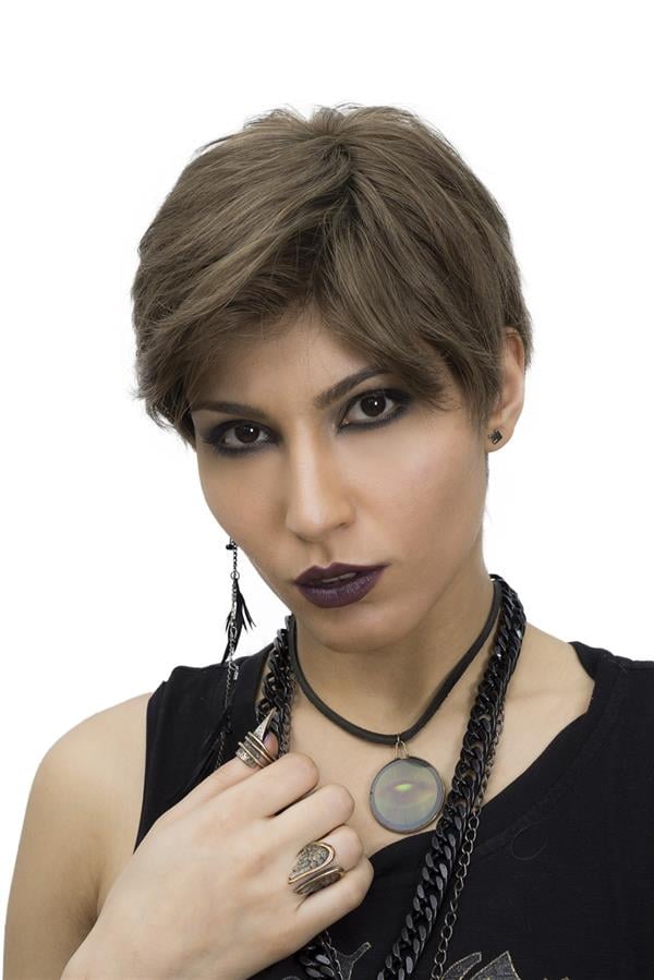 S-Well®Pixie Kadın Kısa Medikal Peruk S-Well Pixie Kadın Kısa Medikal Peruk Modeli Kumral