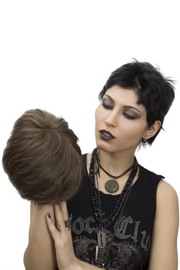 S-Well®Pixie Kadın Kısa Medikal Peruk S-Well Pixie Kadın Kısa Medikal Peruk Modeli Kumral