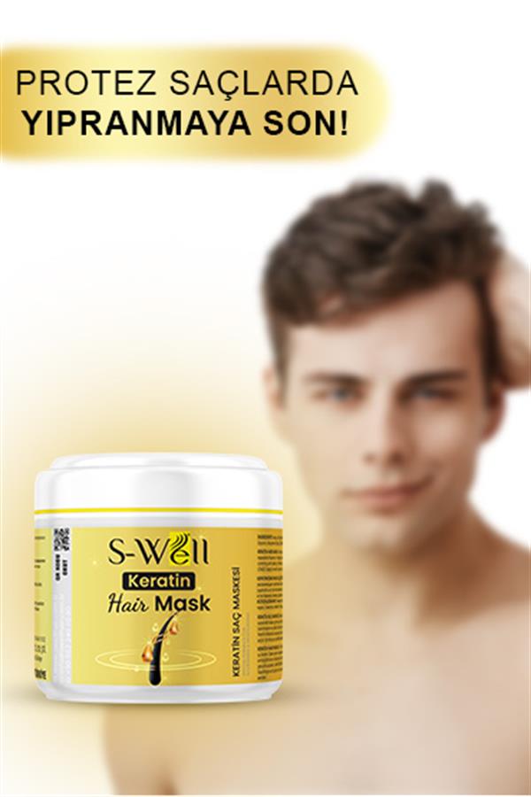 S-Well®S-Well Keratin Hair Mask Yoğunlaştırılmış Saç Bakım Kremi S-Well Keratin Hair Mask | Yoğunlaştırılmış Saç Bakım Maskesi 500ml