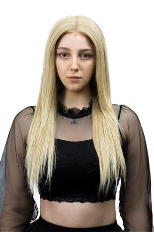 S-Well®Natali Kadın Medikal Peruk S-Well Pixie Kadın Kısa Medikal Peruk Modeli Küllü Sarı Renk