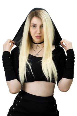S-Well®Natali Kadın Medikal Peruk S-Well Pixie Kadın Kısa Medikal Peruk Modeli Koyu Kumral & Sarı Ombreli Renk