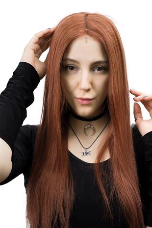 S-Well®Natali Kadın Medikal Peruk S-Well Pixie Kadın Kısa Medikal Peruk Modeli Kızıl Renk