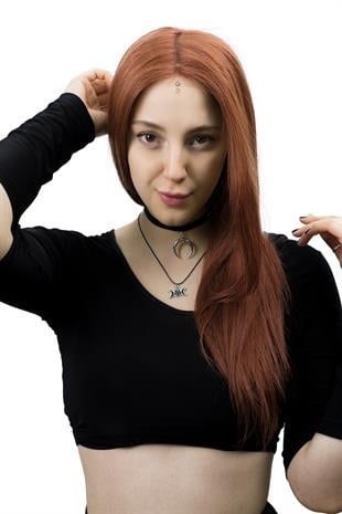 S-Well®Natali Kadın Medikal Peruk S-Well Pixie Kadın Kısa Medikal Peruk Modeli Kızıl Renk