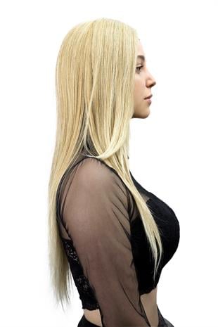 S-Well®Natali Kadın Medikal Peruk S-Well Pixie Kadın Kısa Medikal Peruk Modeli Küllü Sarı Renk