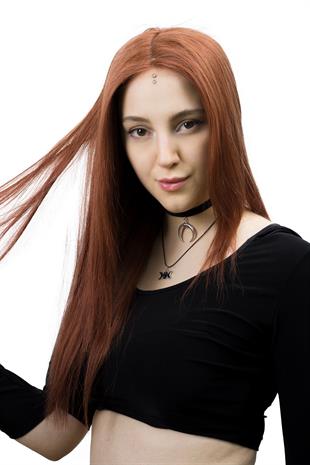 S-Well®Natali Kadın Medikal Peruk S-Well Pixie Kadın Kısa Medikal Peruk Modeli Kızıl Renk