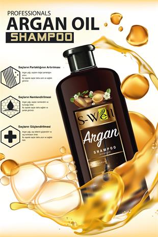 S-Well®S-Well® Argan Özlü Saç Bakım Şampuanı S-Well® Argan Özlü Saç Bakım Şampuanı - 8682190700926