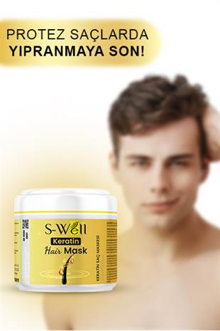 S-Well®S-Well Keratin Hair Mask Yoğunlaştırılmış Saç Bakım Kremi S-Well Keratin Hair Mask | Yoğunlaştırılmış Saç Bakım Maskesi 500ml