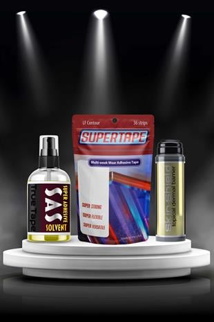 True Tape, LLC.True Tape Protez Saç Bakım Seti Supertape True Tape Protez Saç Bakım Seti | STARTER 3 in 1