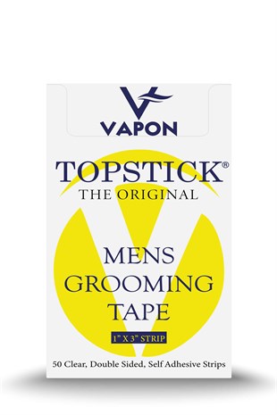 Vapon TapeVapon Tape | TOPSTICK Plus Protez Saç Bandı Düz (2,5cm x 7,5cm) 50 Adet Vapon Tape Protez Saç Bandı 