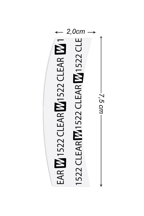 Walker Tape 1522 Clear™ Protez Saç Bandı Oval 